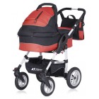 Детская универсальная коляска 2 в 1 Riko Alpina Warm Red